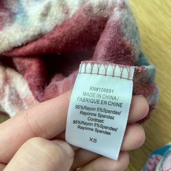 NWT Coord set Young Fabulous & Broke RED Tie Dye  Jogger Set - XS - Picture 13 of 15